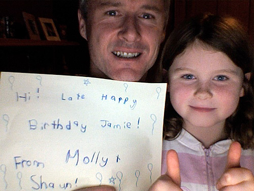 Happy Birthday from Shaun and Molly